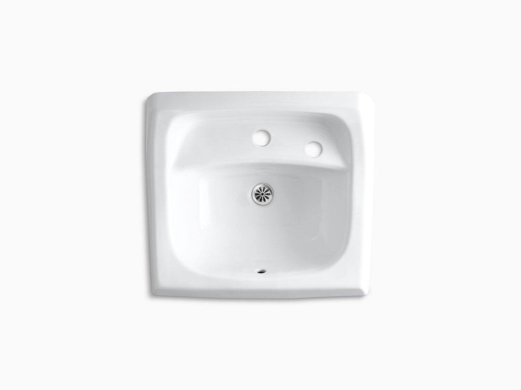 White Wall-Mount Bathroom Sink M73707