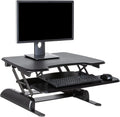 Adjustable 2-Tier Standing Desk Converter, Black E284612