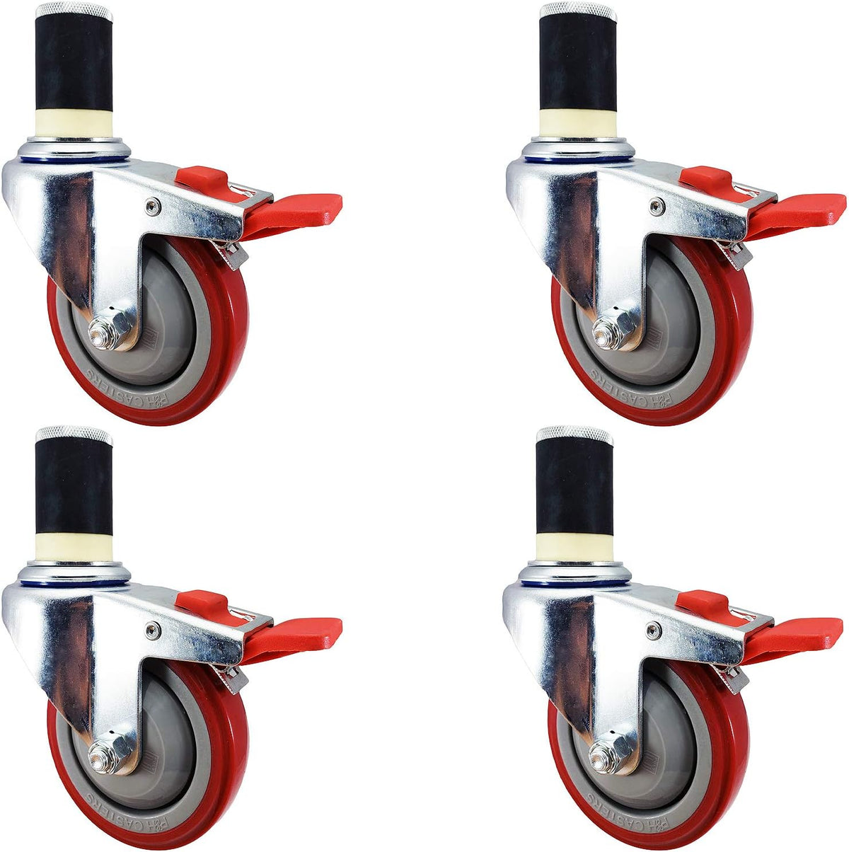4 inch Total Locking Caster Wheel Set S4709