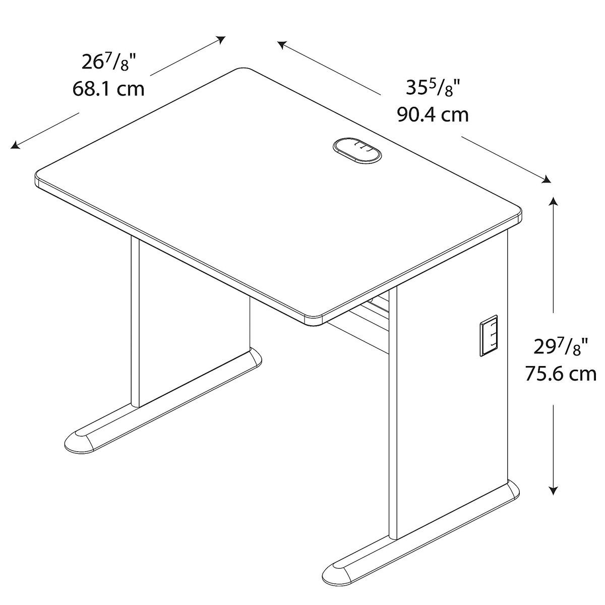 36 inch Slate Desk L165181