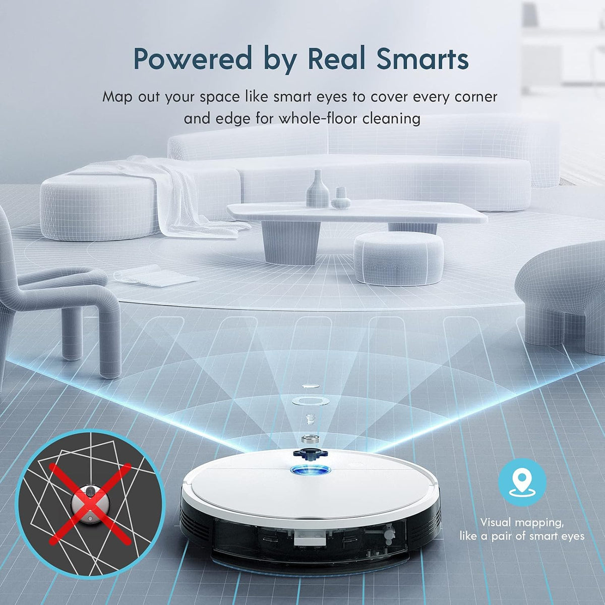 Robot Vacuum with 3000Pa Suction Power X5117