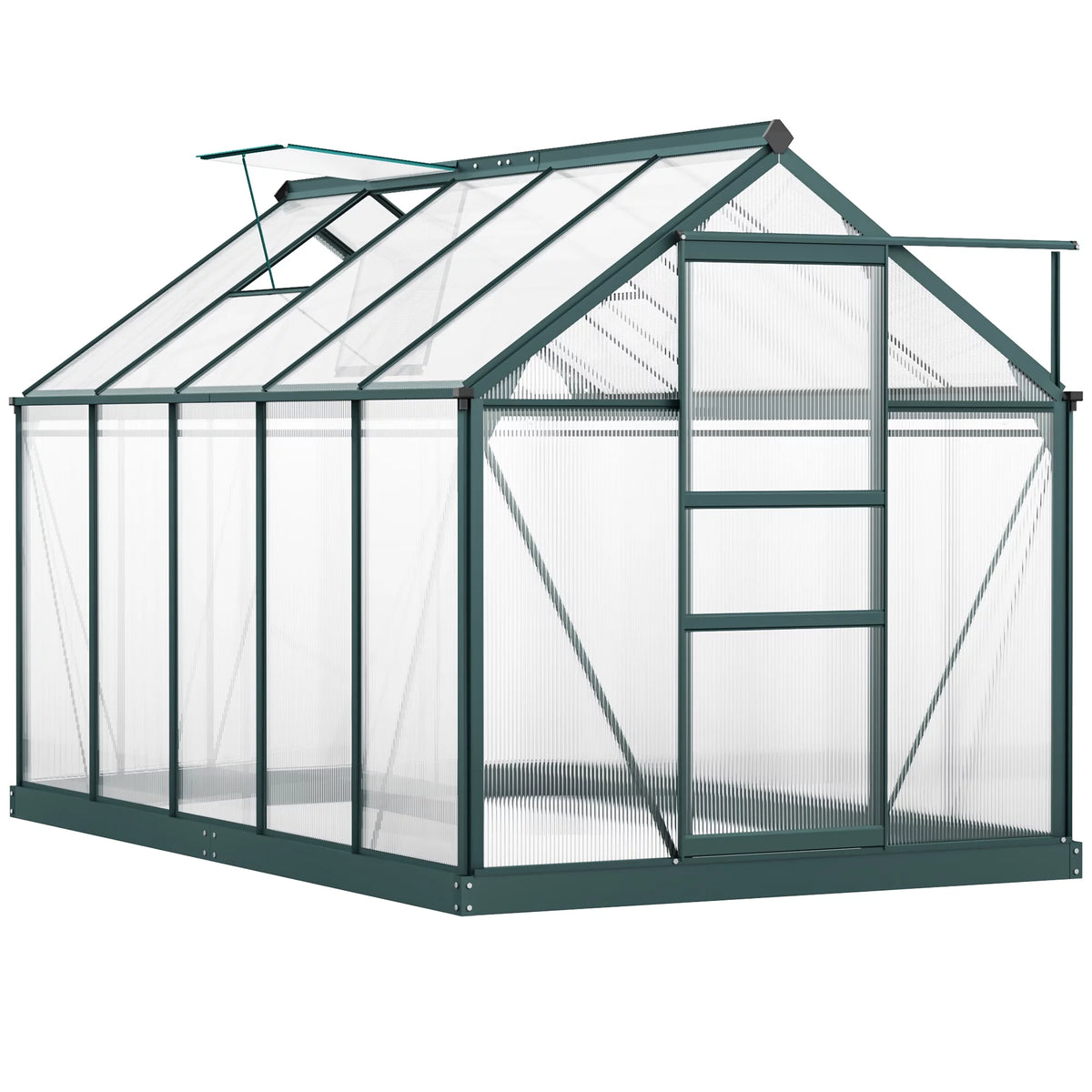 6' x 10' x 7' Polycarbonate Walk-in Greenhouse P218971