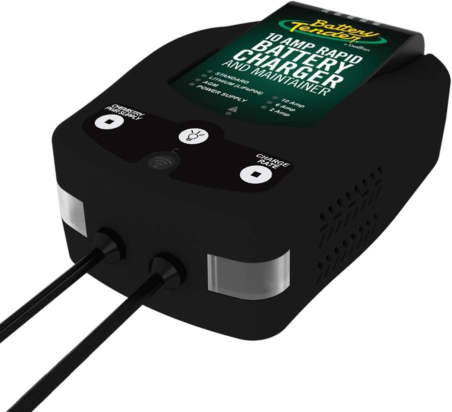 12 Volt 10 AMP Selectable Chemistry Battery Charger and Maintainer with WiFi Q732959