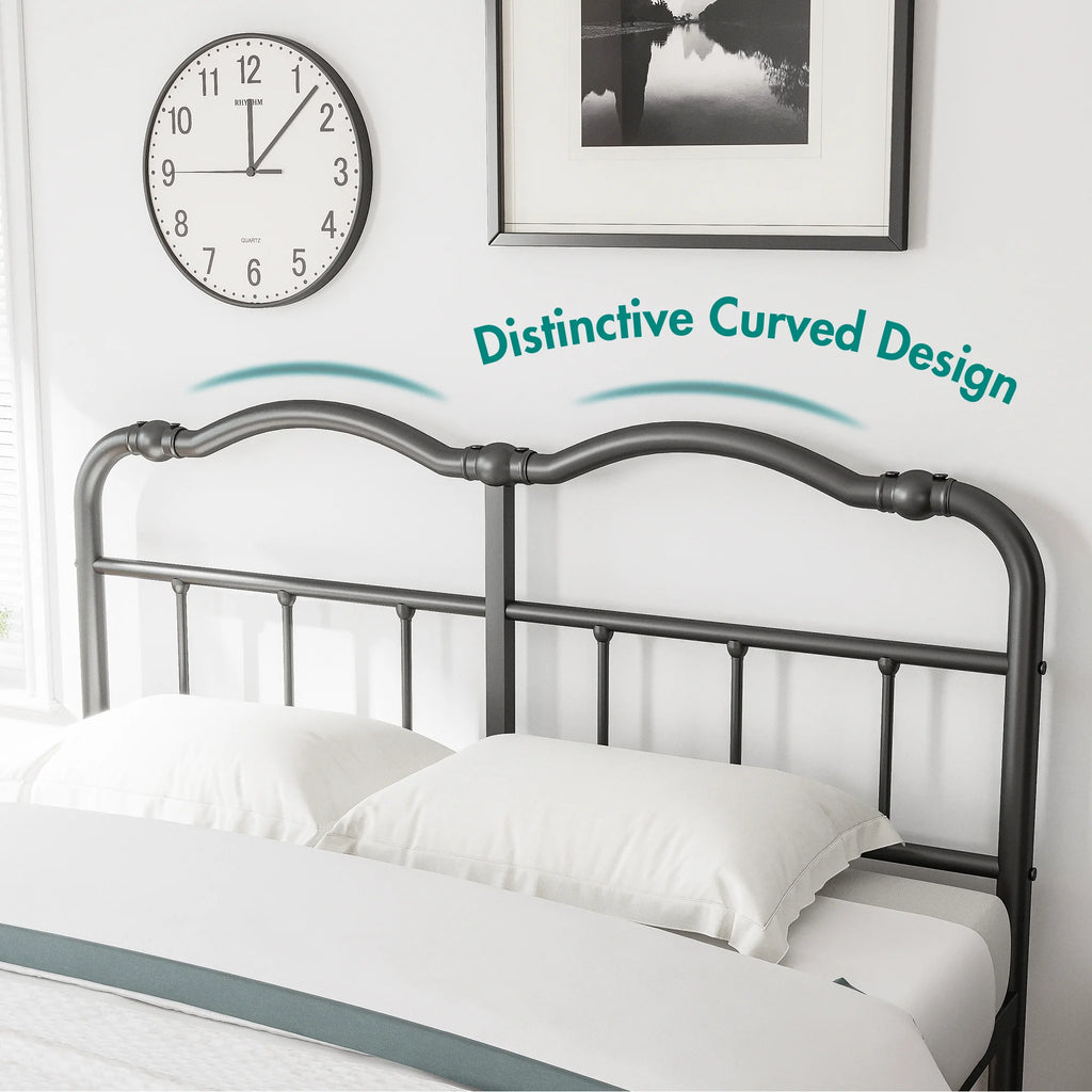 Queen Platform Bed Frame with Headboard and Footboard W1968