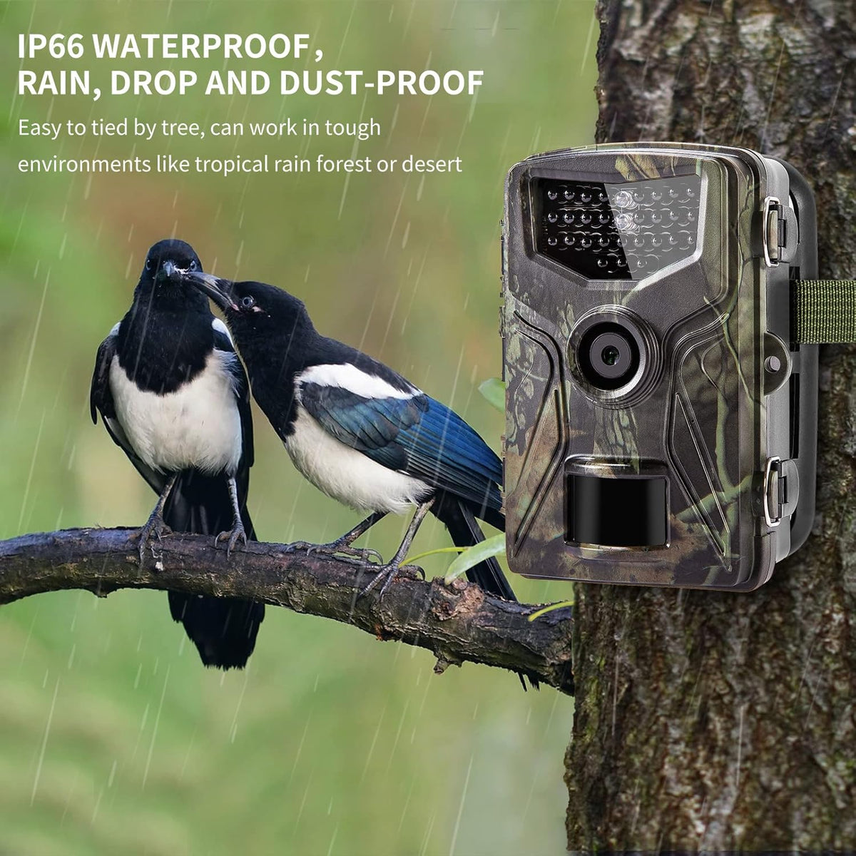 1520P 36MP Waterproof Game Camera with Night Vision Motion Activated, Pack of 2 G190