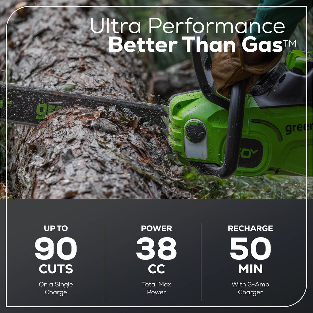 60V Brushless Chainsaw with 2.5 Ah Battery & Charger B86148