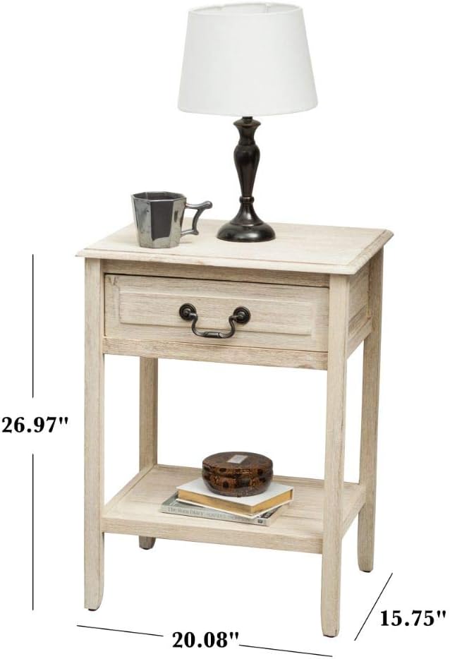 Acacia Wood Accent Table S36941