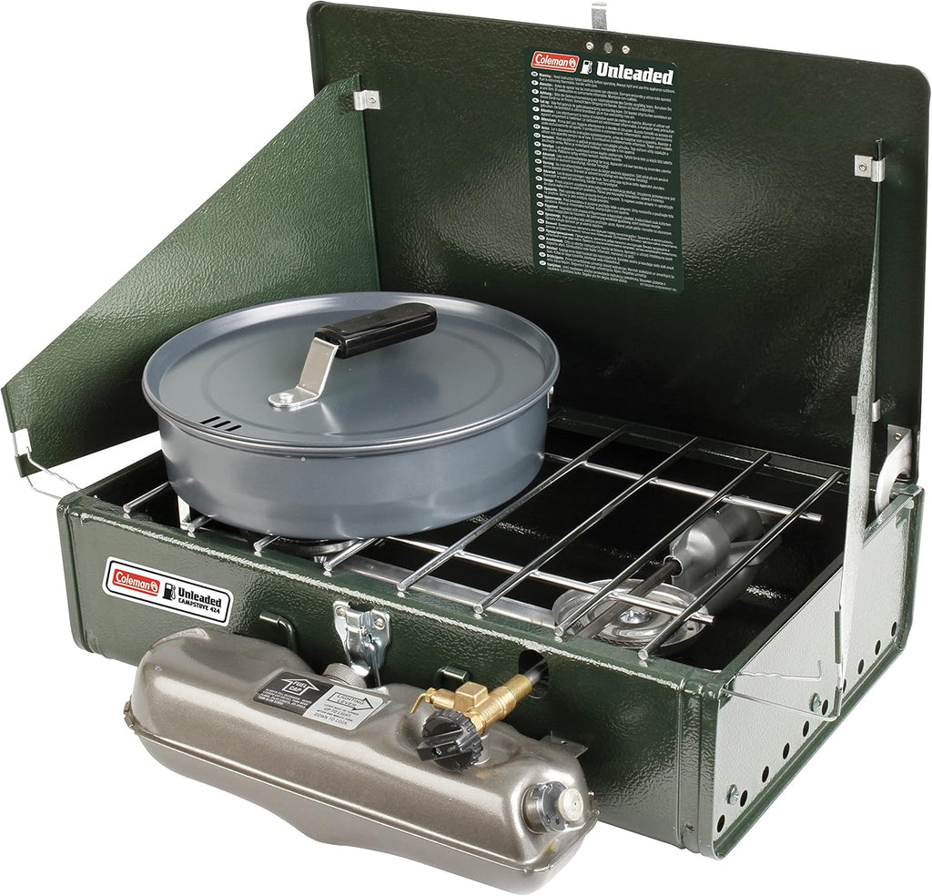 Green Double Burner Fuel Stove S4821