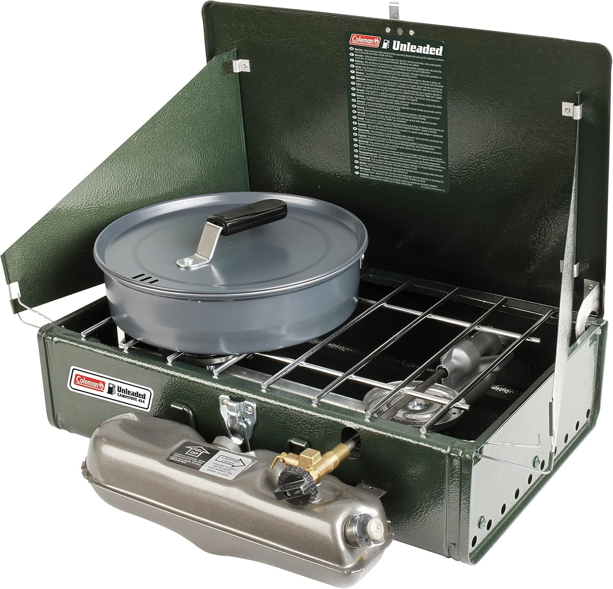 Green Double Burner Fuel Stove S4821