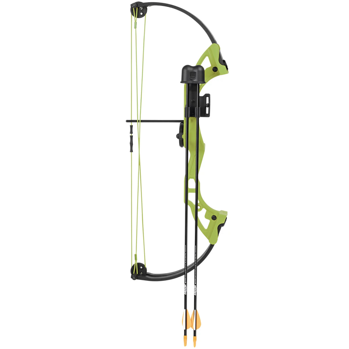 Green Youth Bow with Whisker Biscuit, Arrows, Armguard, and Arrow Quiver S315