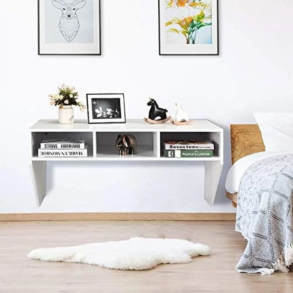 Wall Mounted Desk with 3 Shelves J1745