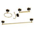 Brushed Brass 4-Piece Bathroom Accessory Set F9586