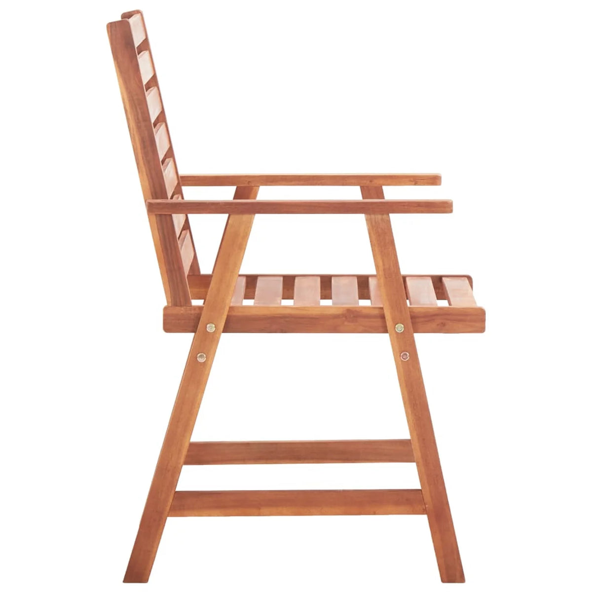 Acacia Wood Patio Dining Chairs 2 pcs with Cushions R936513