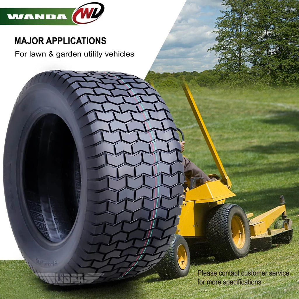 15X6-6 & 22X9.5-12 Lawn Mower Tractor Turf Tires Set 4 P598