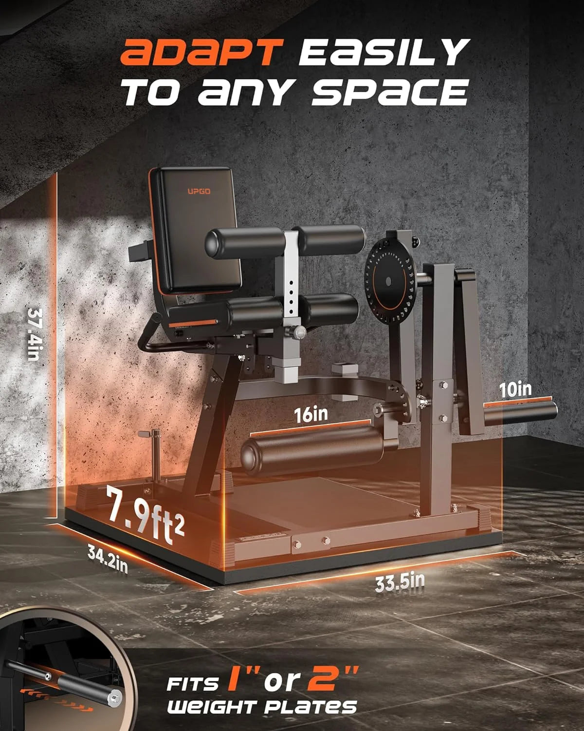 3-in-1 Adjustable Leg Extension and Curl Machine L8132