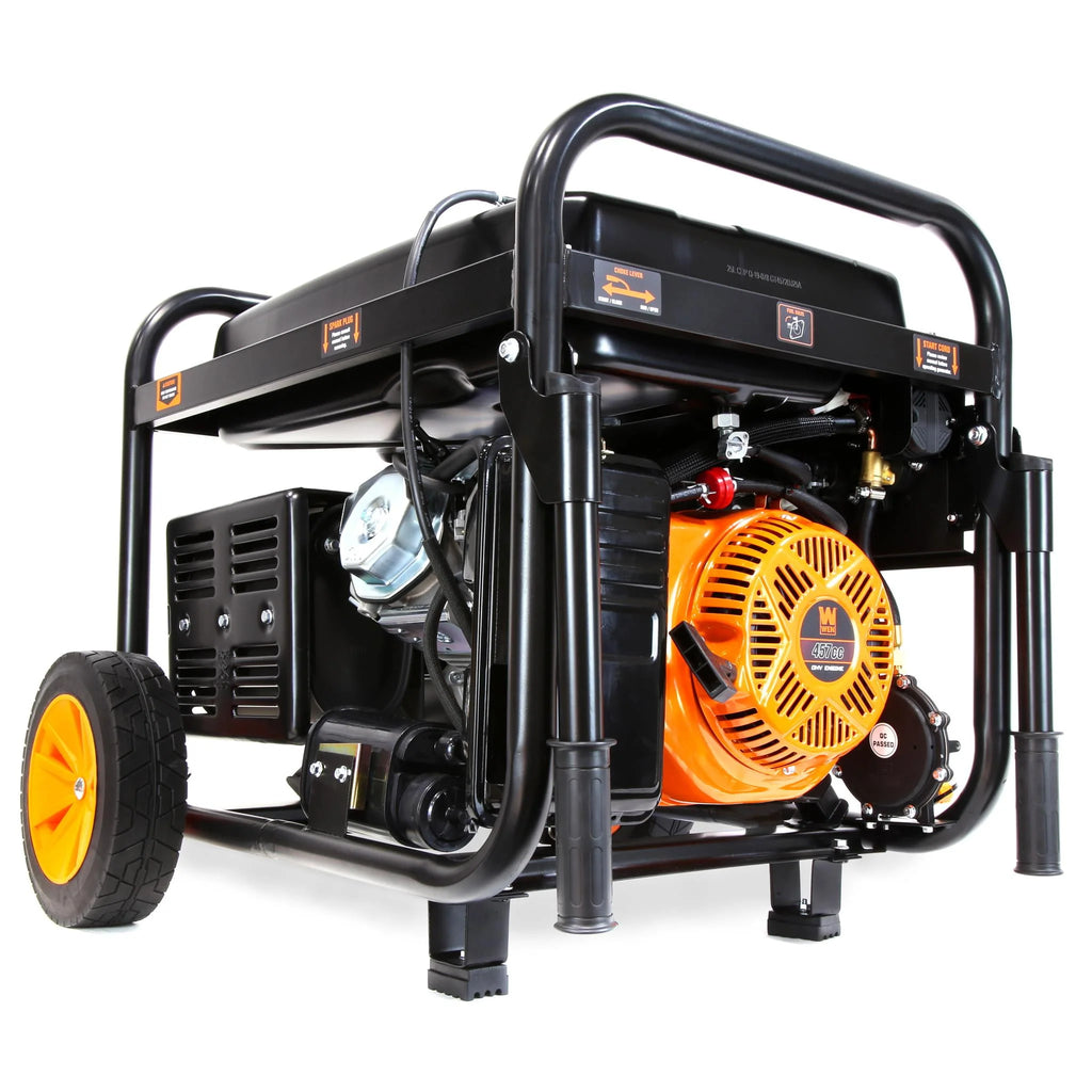11000-Watt 120-Volt 240-Volt Dual Fuel Electric Start Portable Generator with Wheel Kit and CO Shutdown Sensor L4099