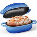 Blue Oval Cast Iron 2.5QT Dutch Oven with Lid L3675