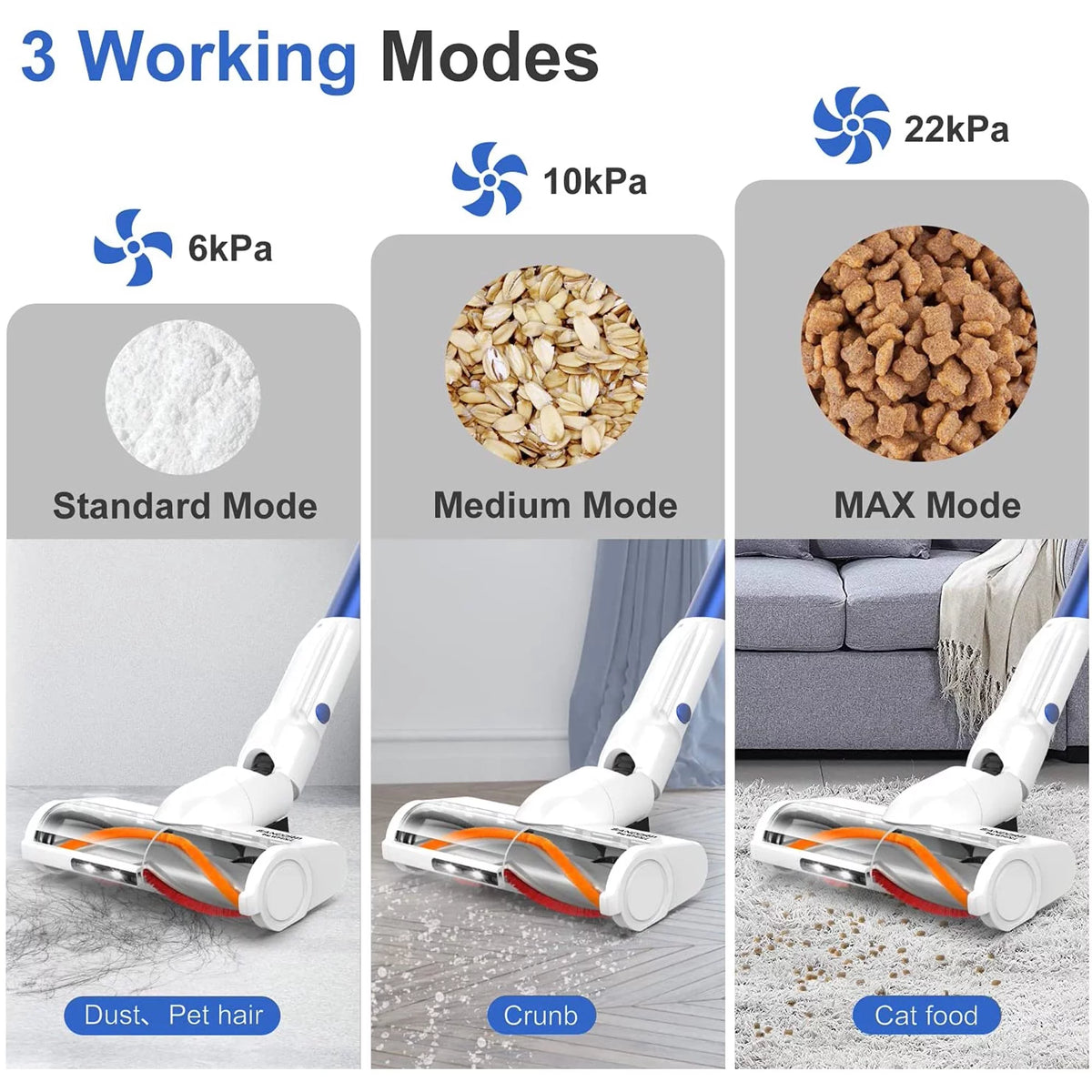 Cordless Stick Vacuum Cleaner 4 in 1 Handheld Vacuum G843