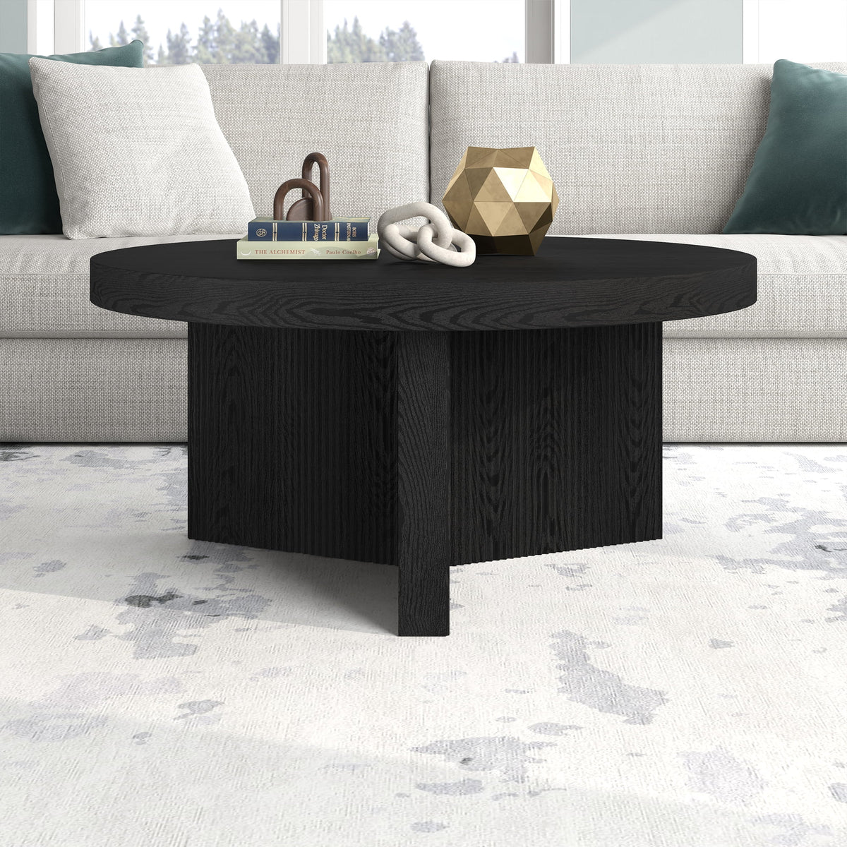 Black Grain Coffee Table W61405