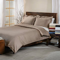 Light Blue Queen/Full 3 Piece Cotton Duvet Cover Set A6425