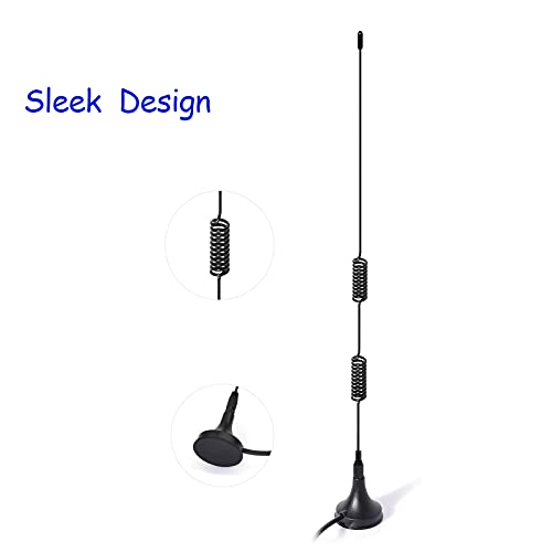 20-1300MHz Police Scanner Antenna Magnetic Base Antenna (2-Pack) R7624