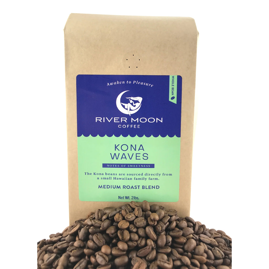 Kona Waves Whole Bean Medium Roast Coffee, 2 lb. Z40858