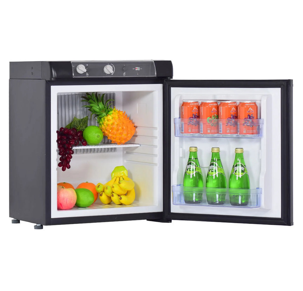 3 Way Propane RV Refrigerator 1.4 Cu.ft Compact Camper Fridge B1407
