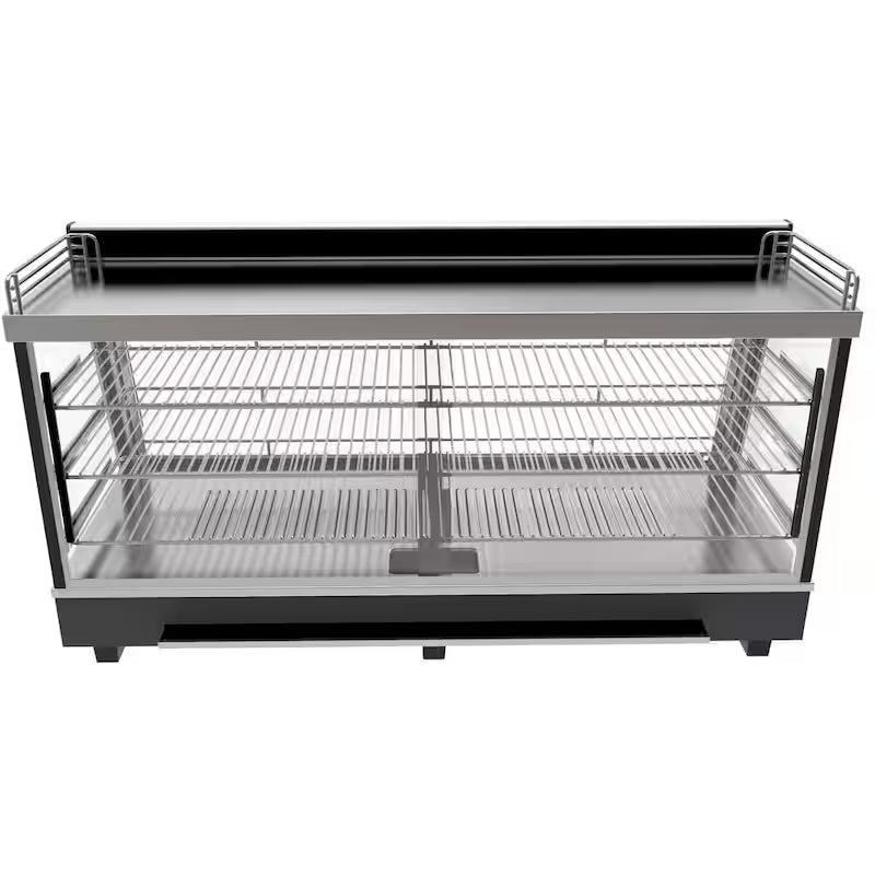 6.5 cu. Ft. 3 Shelf Stainless Steel Food Warmer Display Case T1026