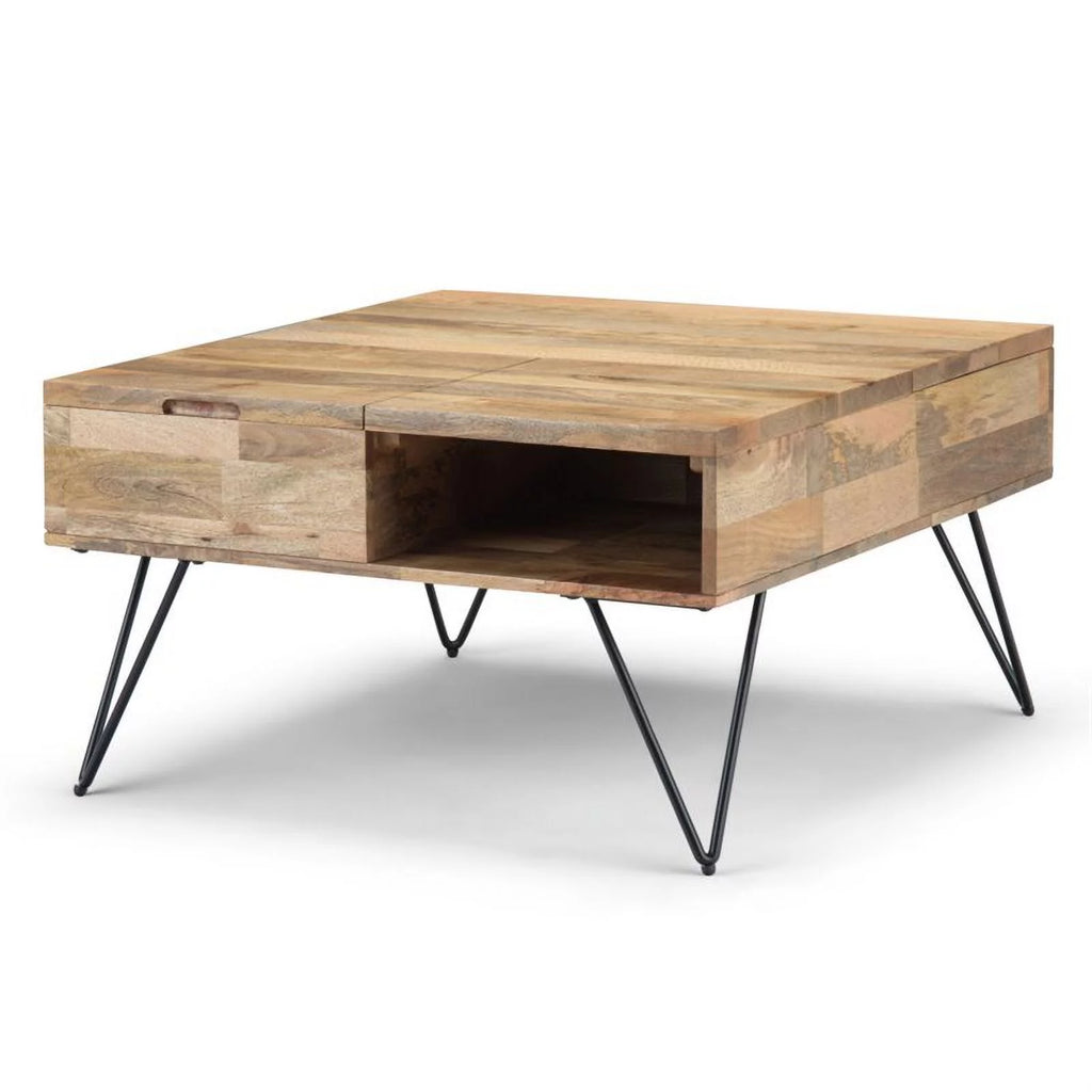 Solid Wood & Metal Lift Top Coffee Table O658763