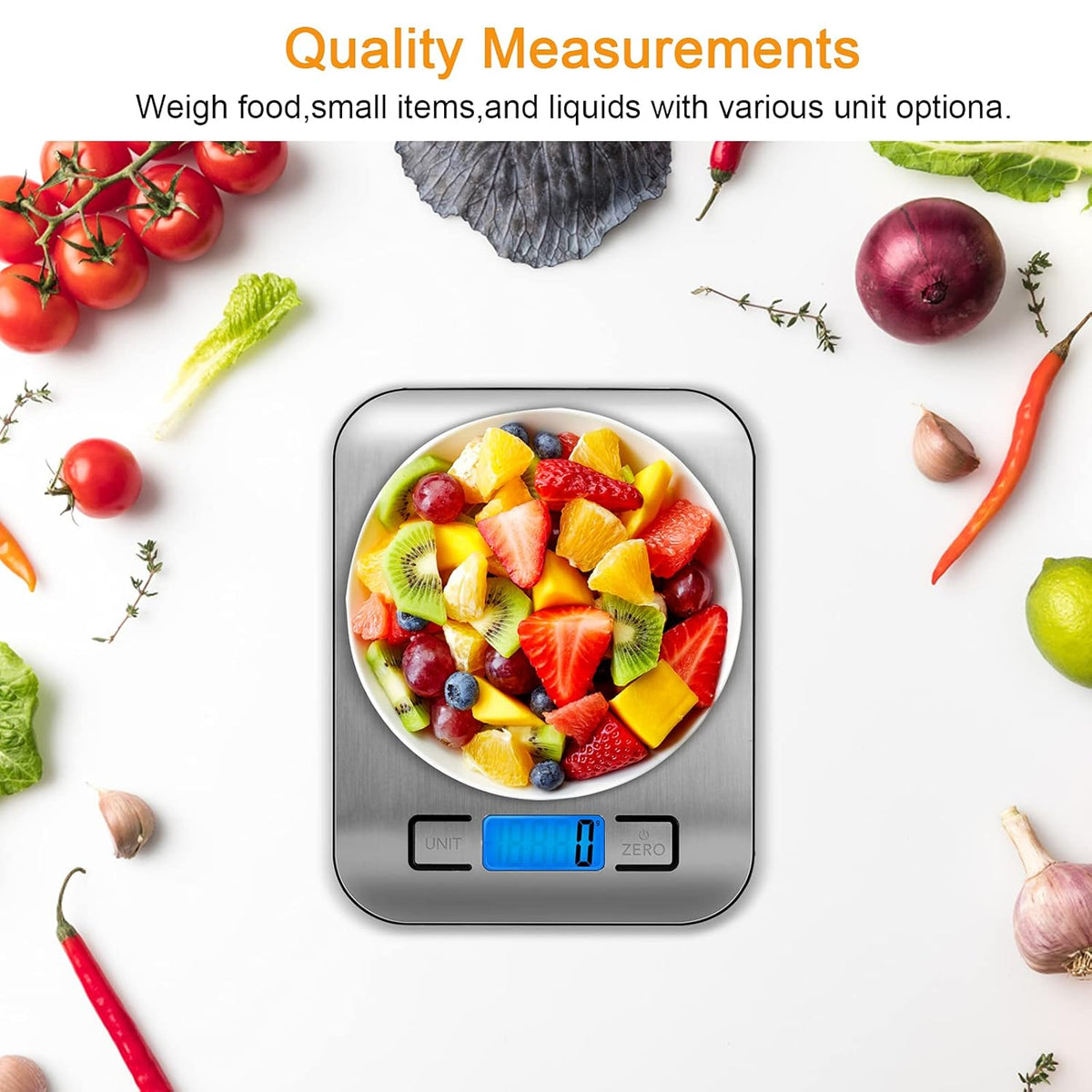 Stainless Steel Digital Kitchen Food Scale, Pack of 2 O610