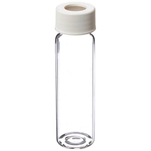 40ml Amber White Polypropylene Open Top Closure Case of 72 E382