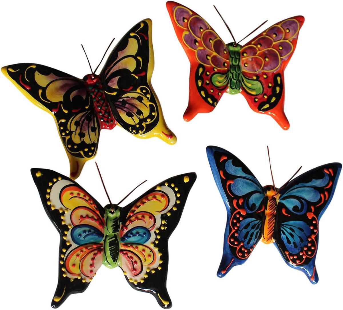4-Piece Large Butterfly Wall Hangers Set O28436