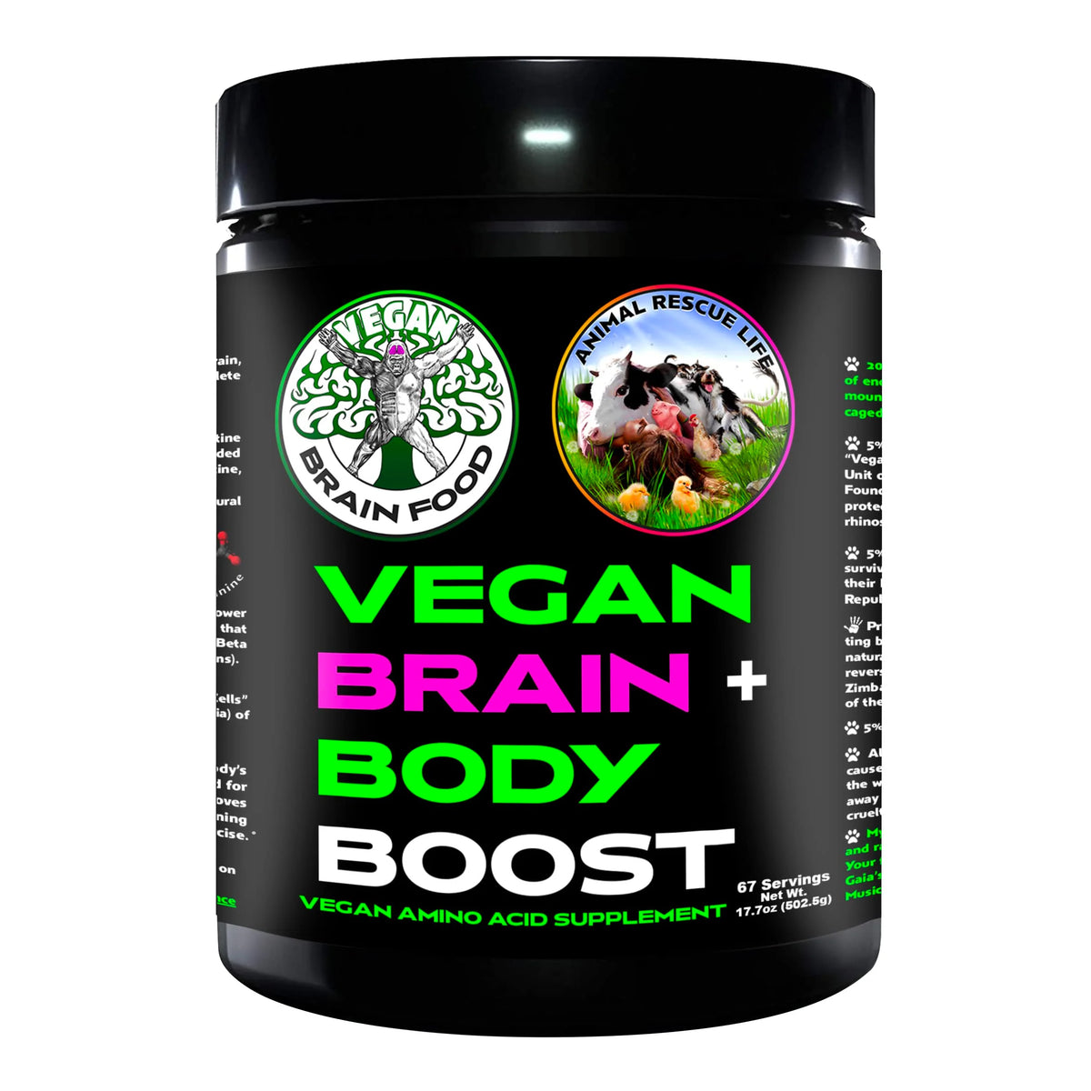 Vegan Amino Acids Creatine Taurine Beta Alanine 500g V580340