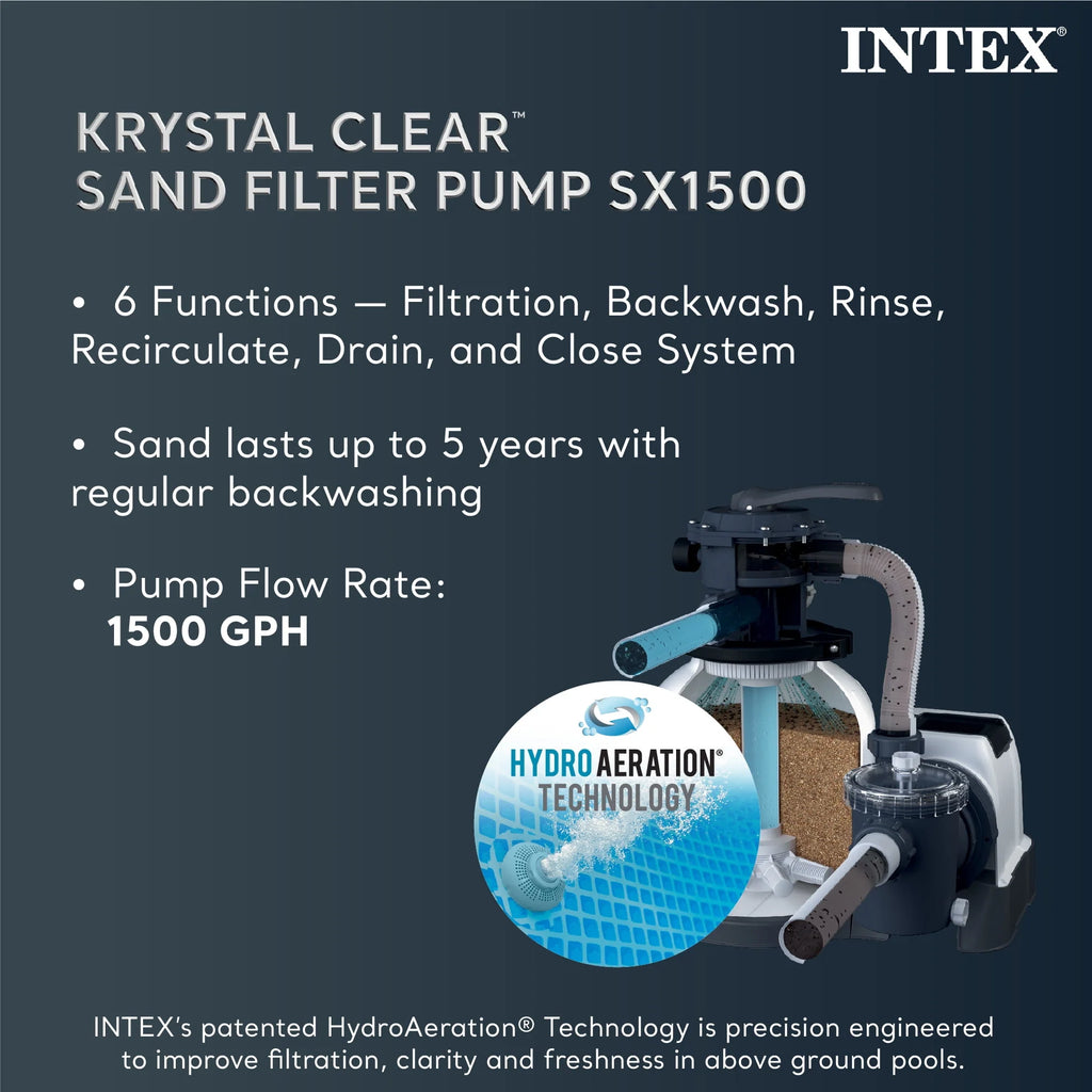 16' x 48 Above Ground Pool Set with Sand Filter Pump A68416