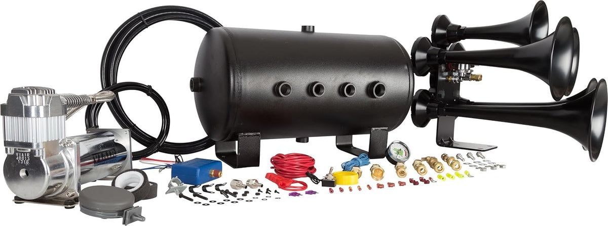 5 Gallon 150 PSI Train Horn Kit with 5 Trumpets P70675