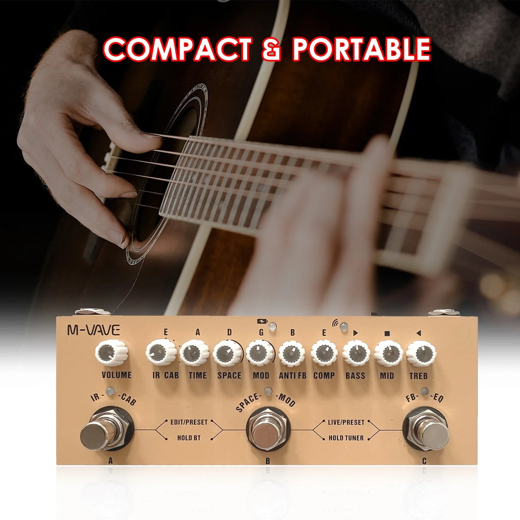 Portable Multifunctional Acoustic Guitar Effect Pedal E48199