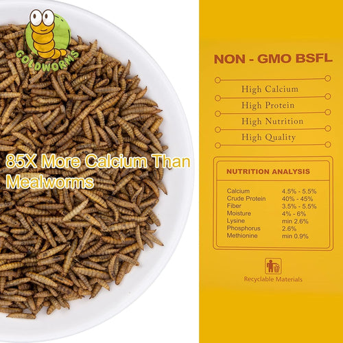 11LBS Dried Black Soldier Fly Larvae Treats Pack of 2 H439