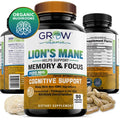 Organic Lions Mane 2100 mg Focus Capsules 90 Vegetable Capsules B78816