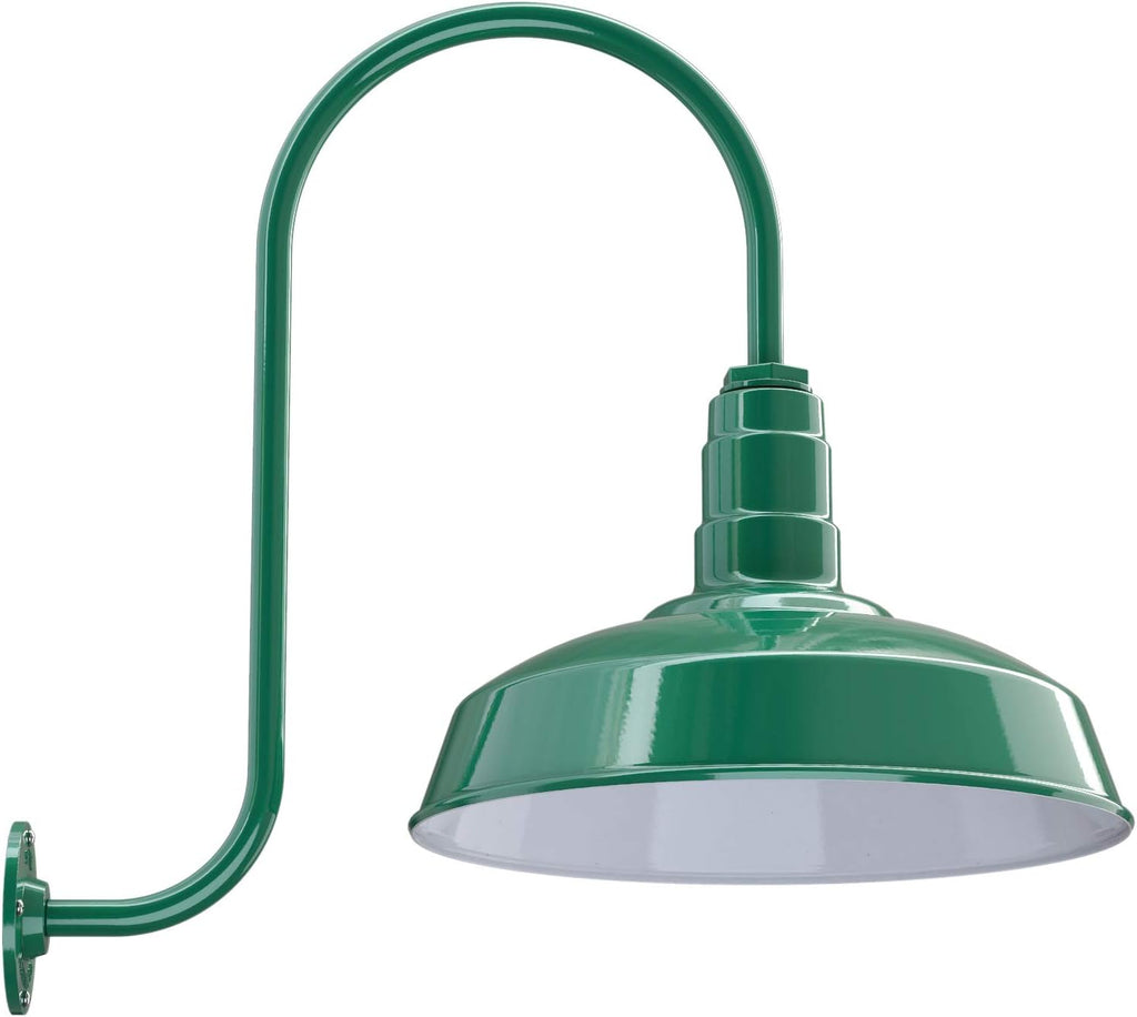 Matte Black Gooseneck Barn Light O68027