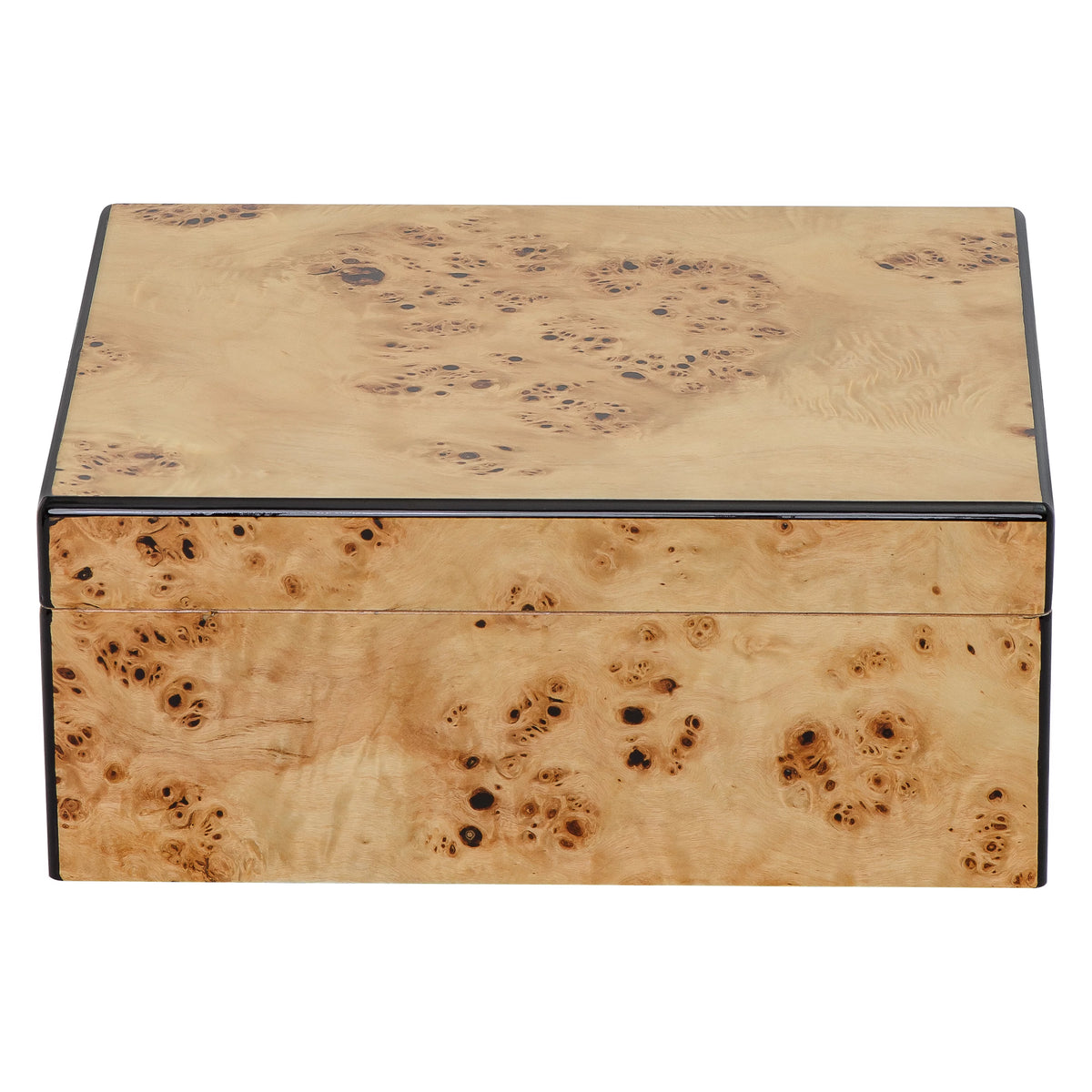 Desktop Cigar Humidor with Hygrometer and Humidifier, Spanish Cedar Lined U775189