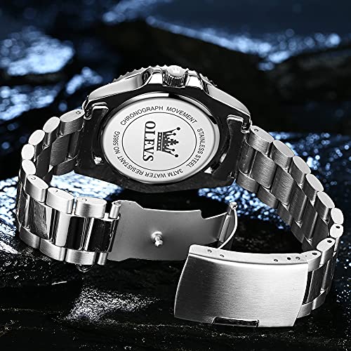 Stainless Steel Analog Quartz Watch with Day F494