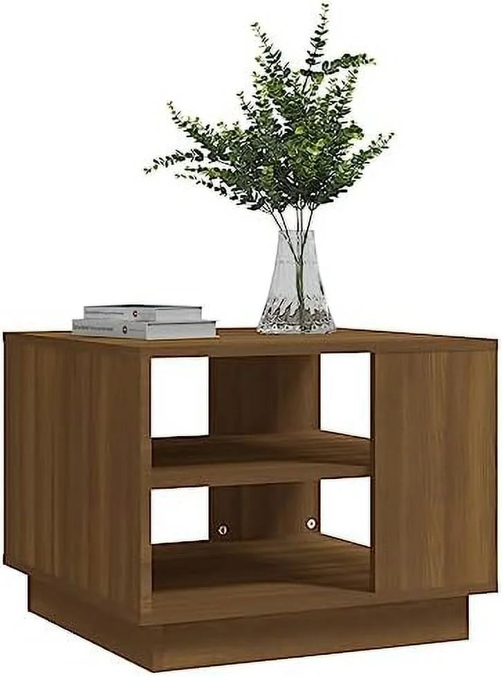 Brown Oak Engineered Wood Coffee Table I600