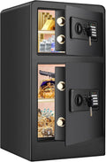 Extra Large Fireproof Safe Box with Double Safe, 83 LB Heavy Duty Security Home Safe with Inner Cabinet Box K616