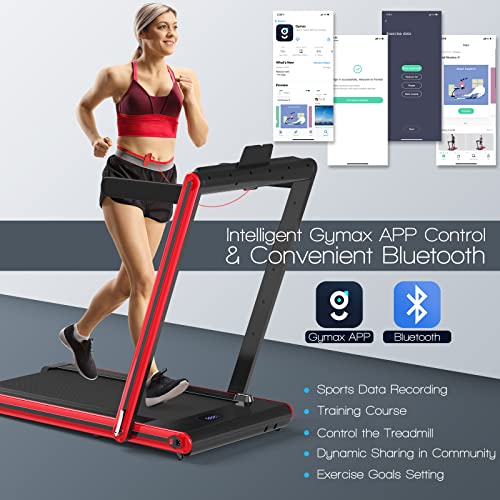 2 in 1 Folding Treadmill with LED Display C331756
