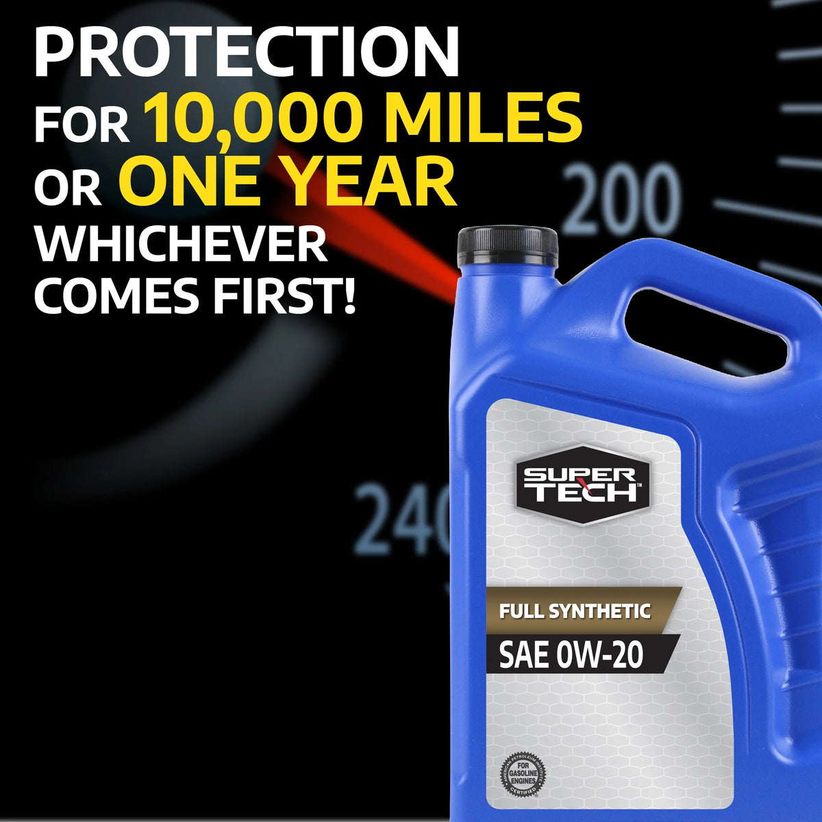 Full Synthetic SAE 0W-20 Motor Oil, 5 Quarts I78498