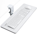White 25 x 10 inch Clamp-on Keyboard and Mouse Tray I56400