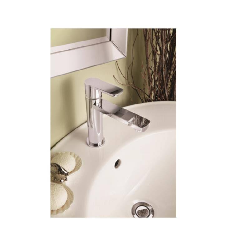 Satin Chrome Single Hole Lavatory Faucet P77547
