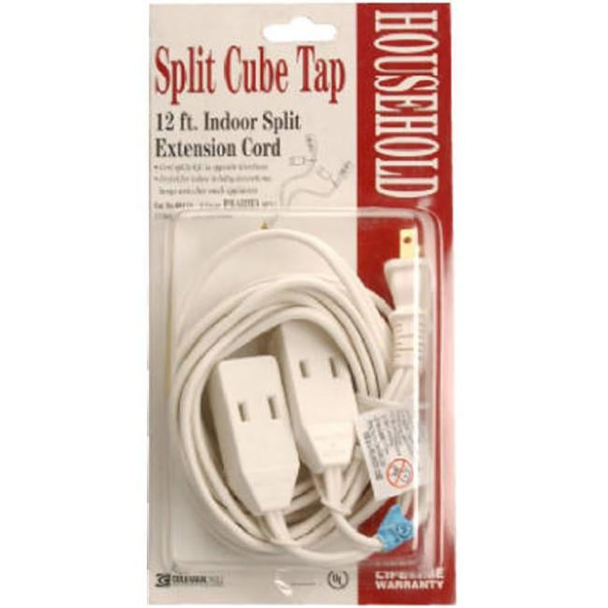 16/2 12-Foot Double Cube Tap, White X58316