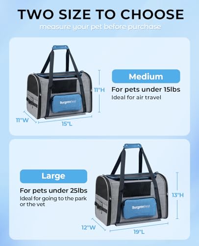 Cat Carrier with Wheels, Airline Approved Pet Carrier for Cats Dogs 15 lbs with Telescopic Handle, Small Dog Carrier with Wheels Removable, Soft Rolling Cat Carrier with Large Pocket N4161