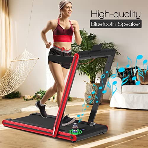 2 in 1 Folding Treadmill with LED Display C331756